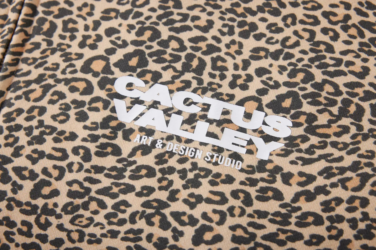 Leopard Zip-Up Hoodie