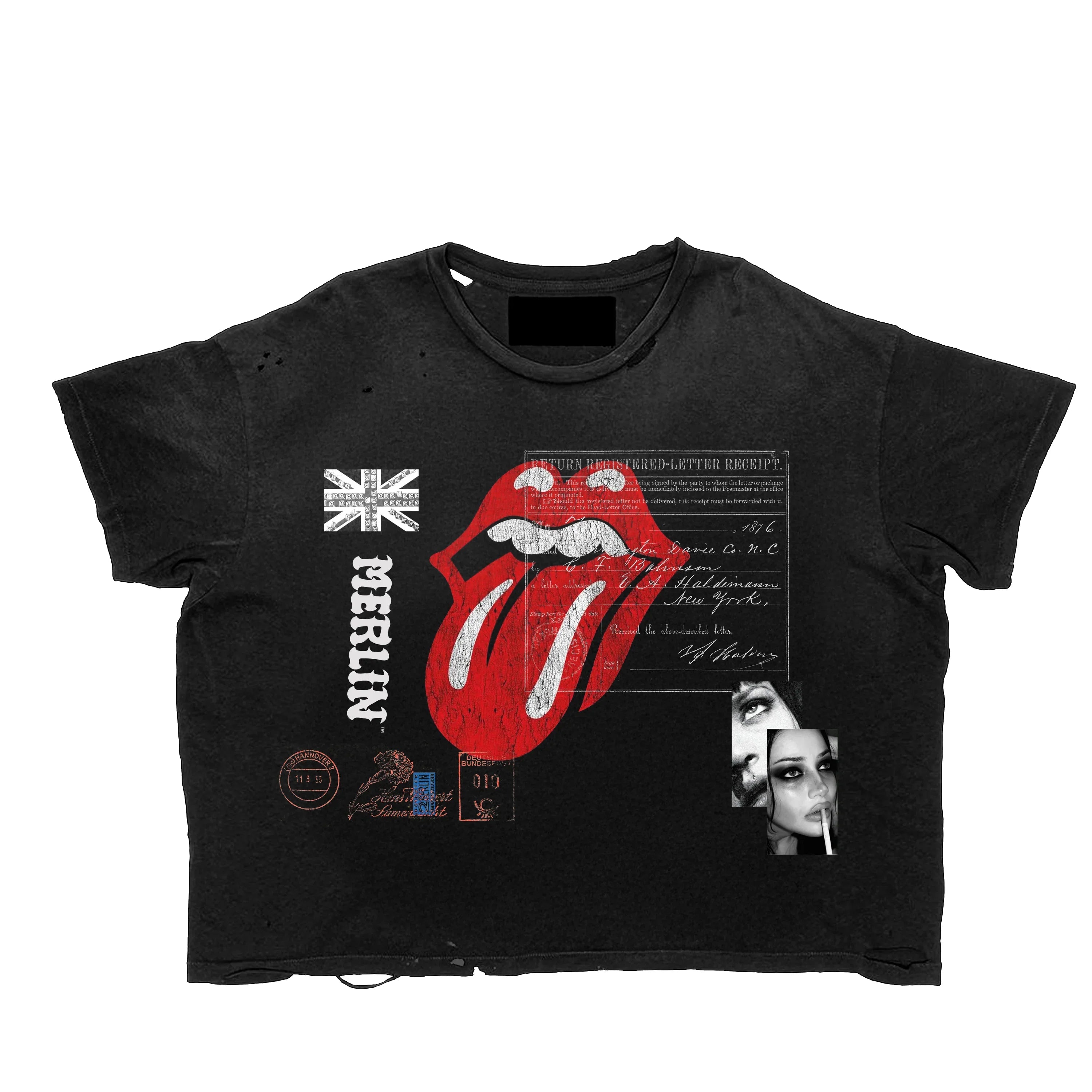 Merlin's Father UK Stones Tee Black