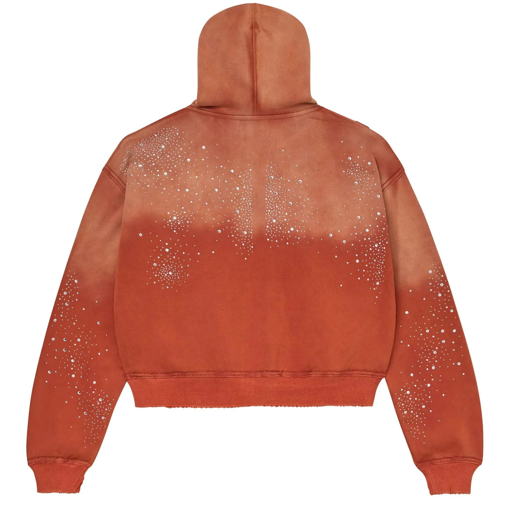 Classico Zip Up Hoodie Orange