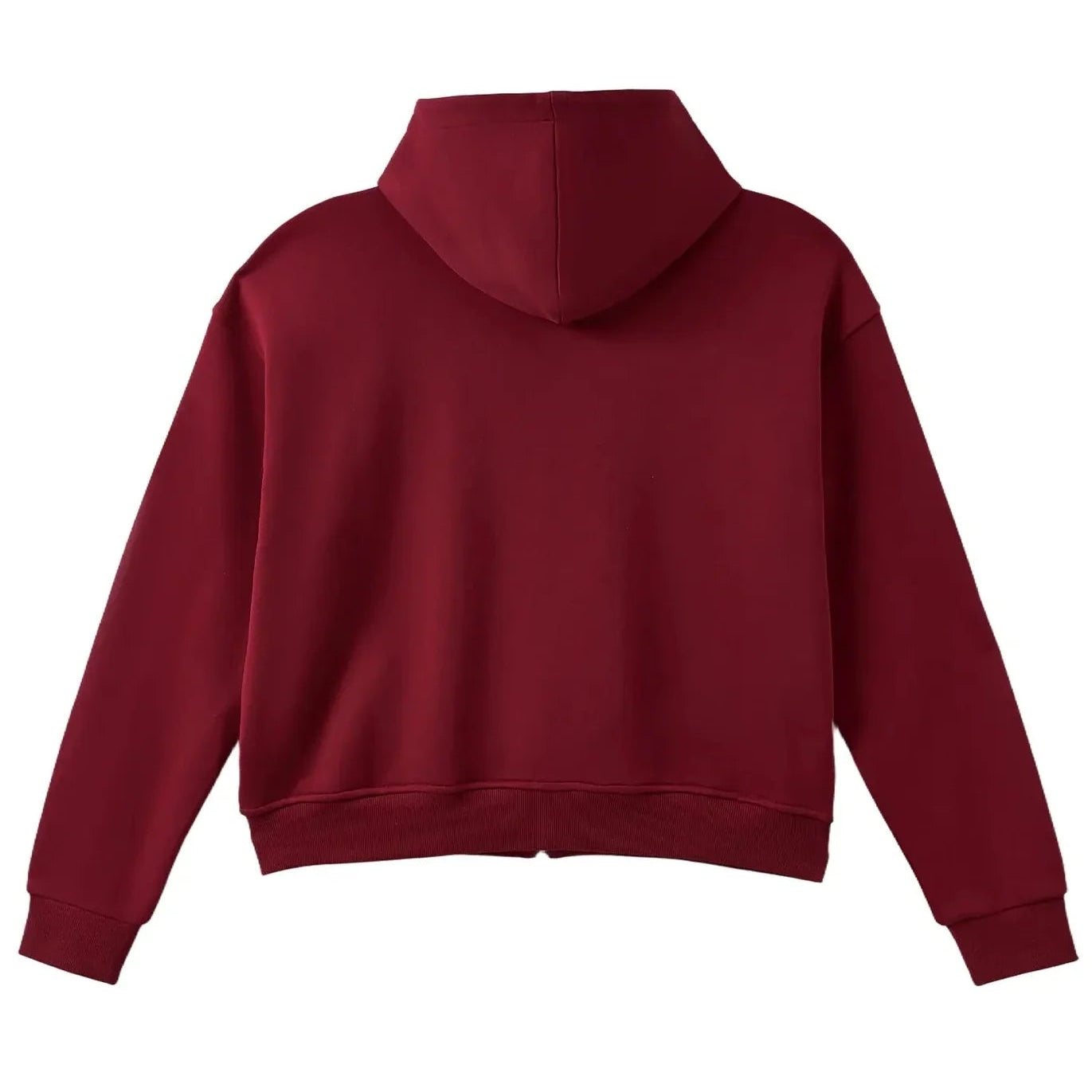 Crystal Cactus Zip-Up Hoodie Maroon