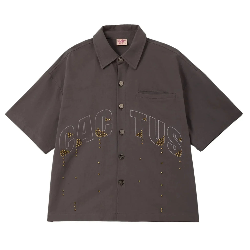 Cactus Stud Drip Button Up