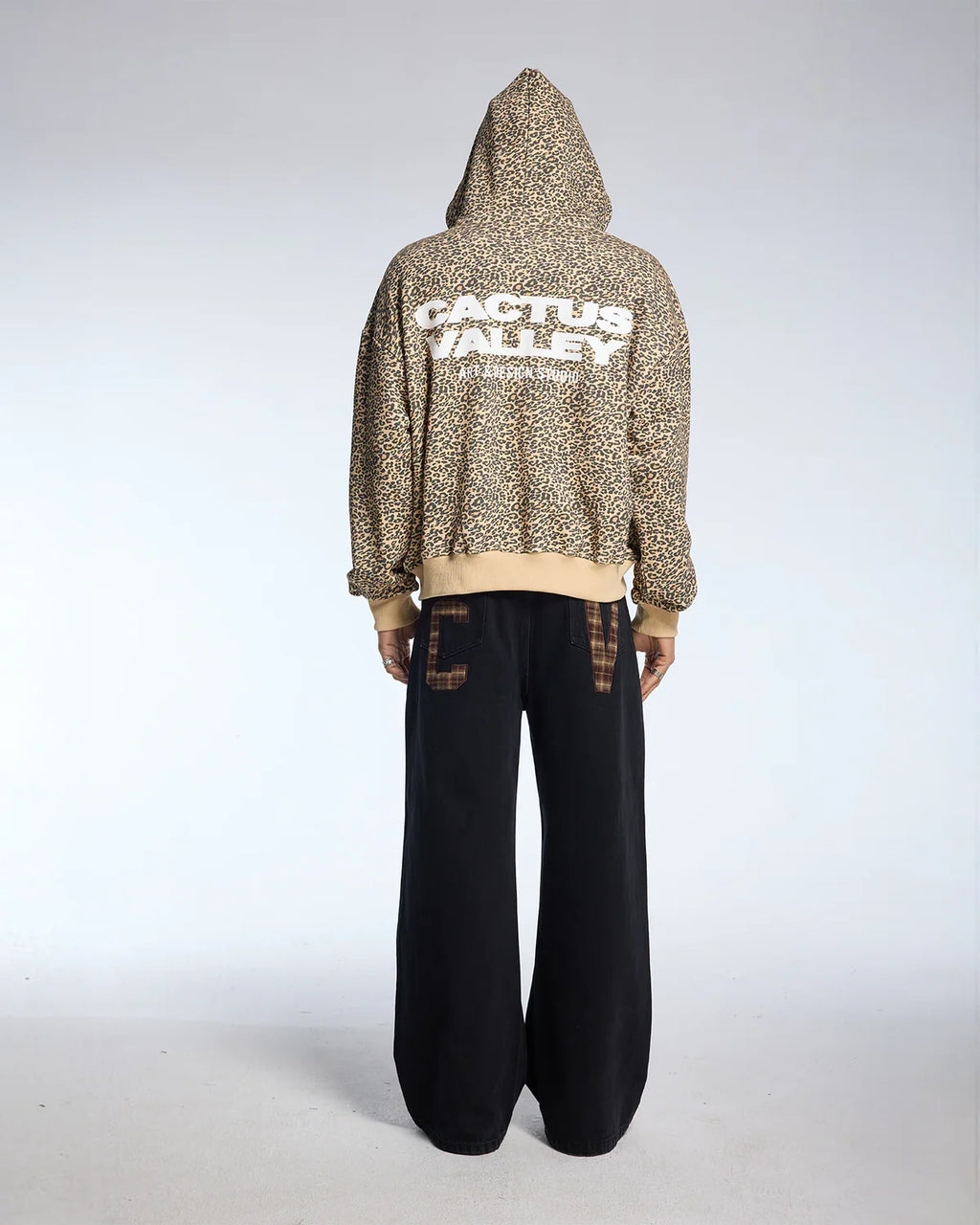 Leopard Zip-Up Hoodie