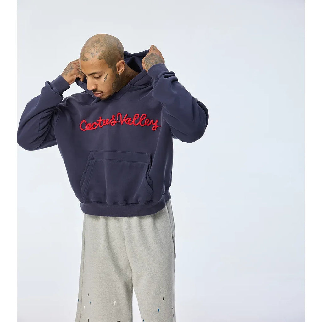Shoelace Hoodie Navy