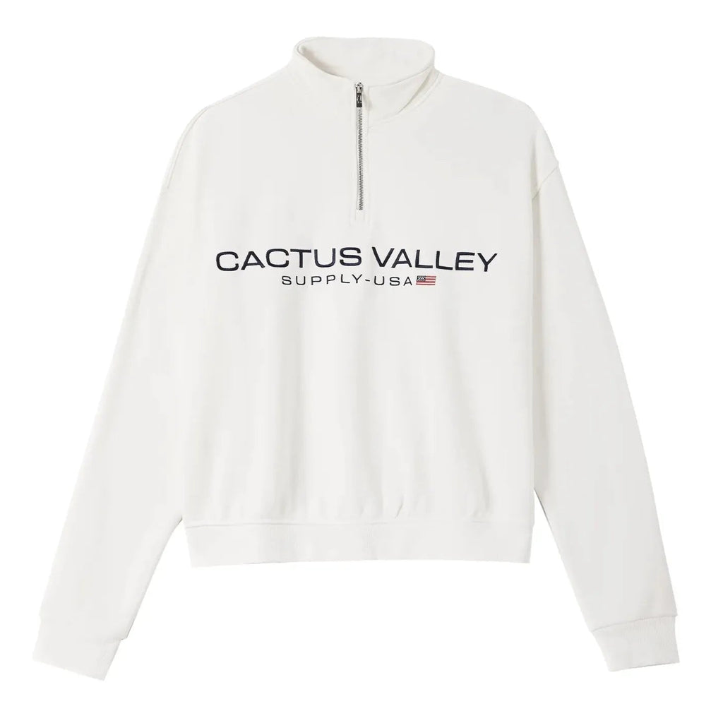 USA Quarter Zip White