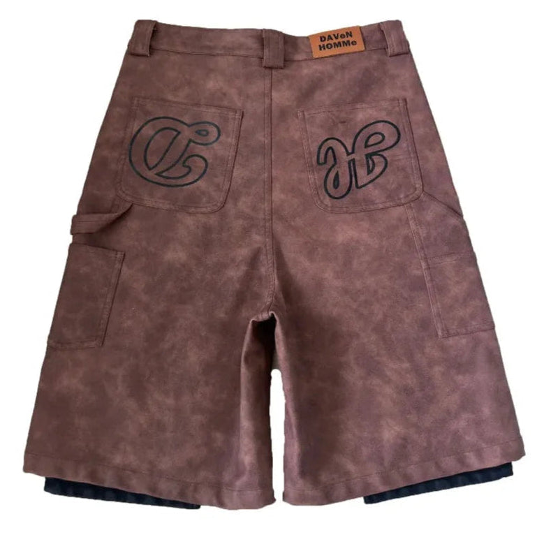 Riz Leather Shorts