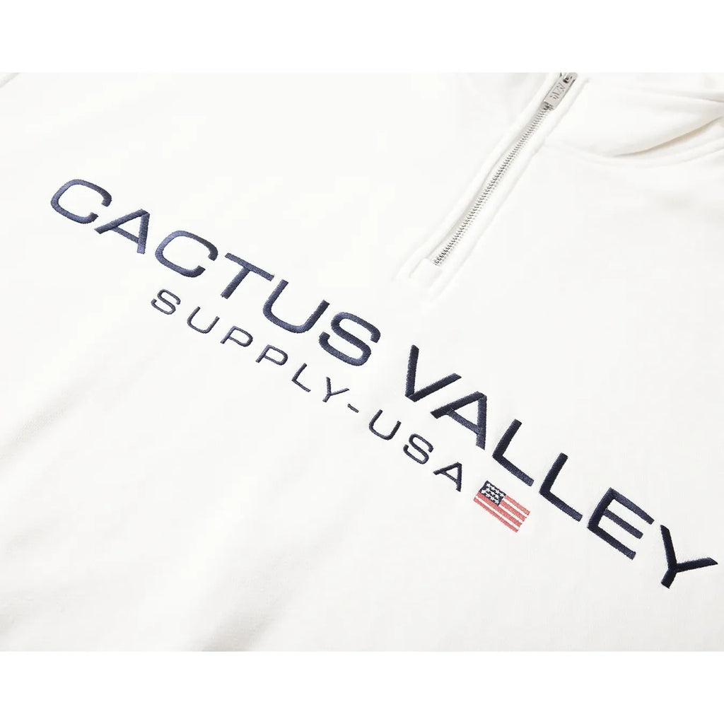 USA Quarter Zip White