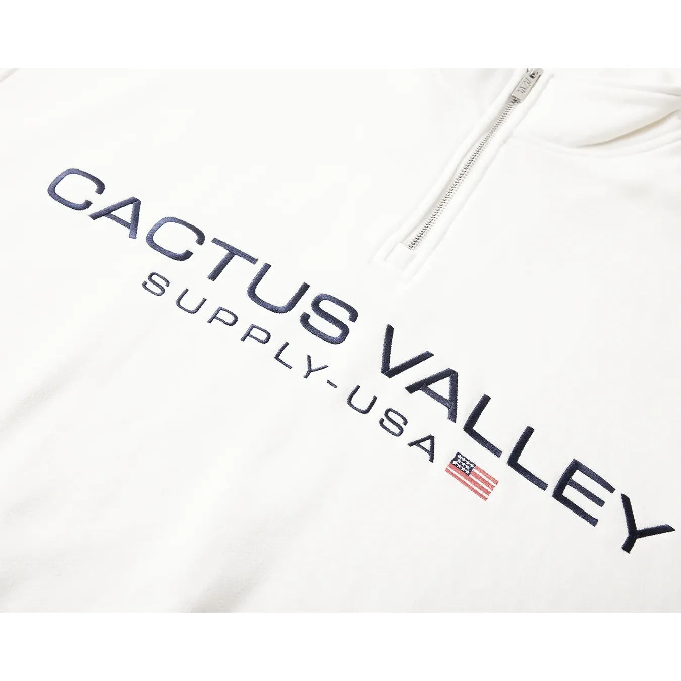 USA Quarter Zip White