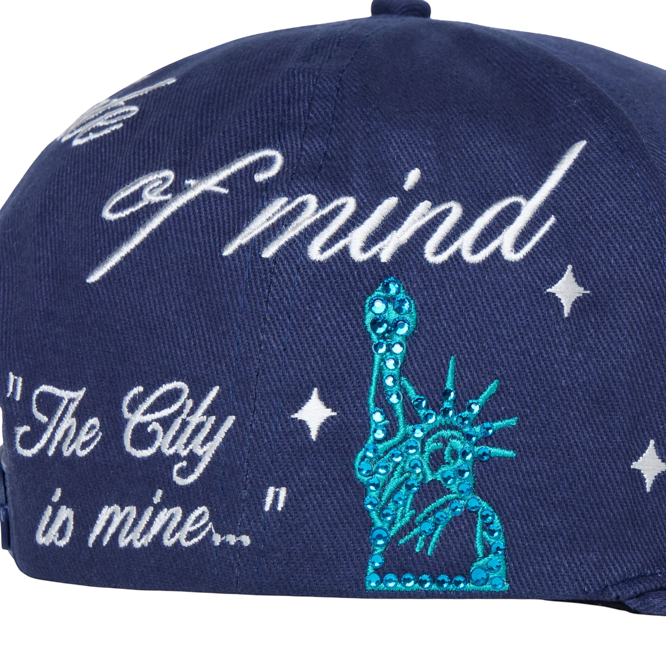 NYC Gemstone Snapback Hat Navy