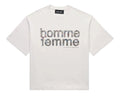 Mardi Grass White Cropped Tee