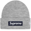 Supreme New Era Box Logo Beanie Grey/Navy